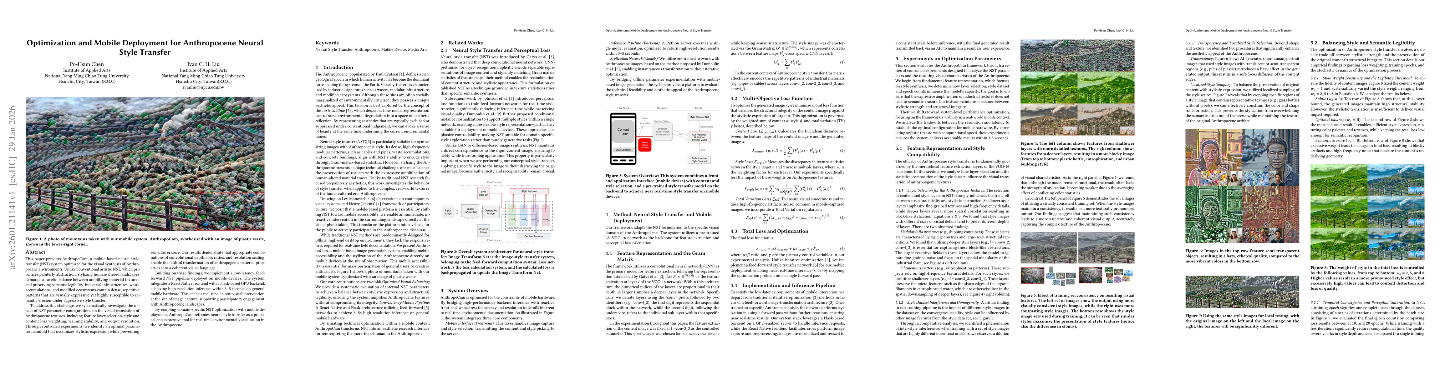 Thumbnail for Optimization and Mobile Deployment for Anthropocene Neural Style Transfer