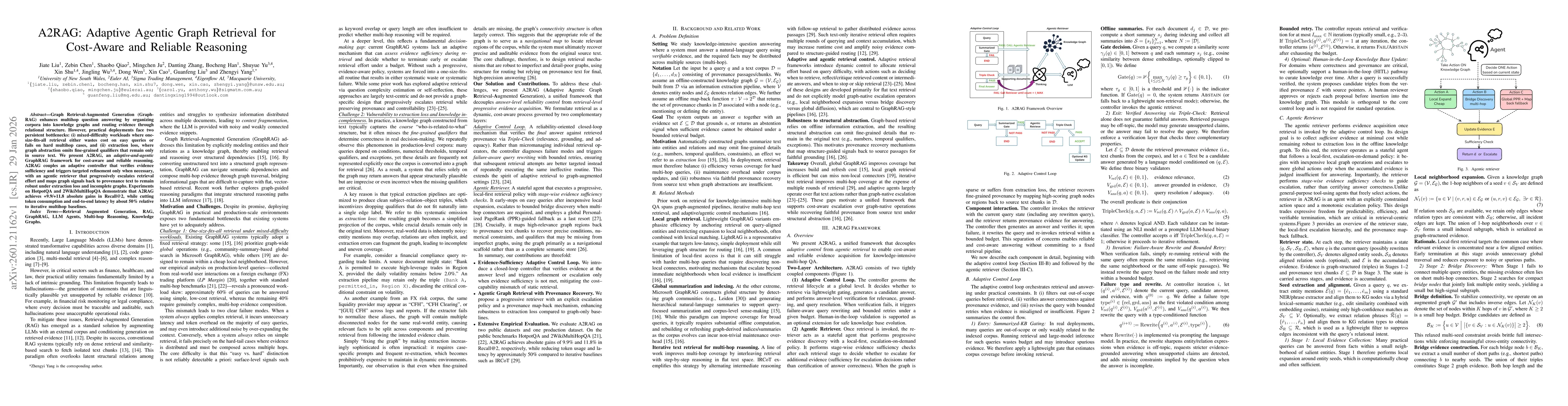 Thumbnail for A2RAG: Adaptive Agentic Graph Retrieval for Cost-Aware and Reliable Reasoning