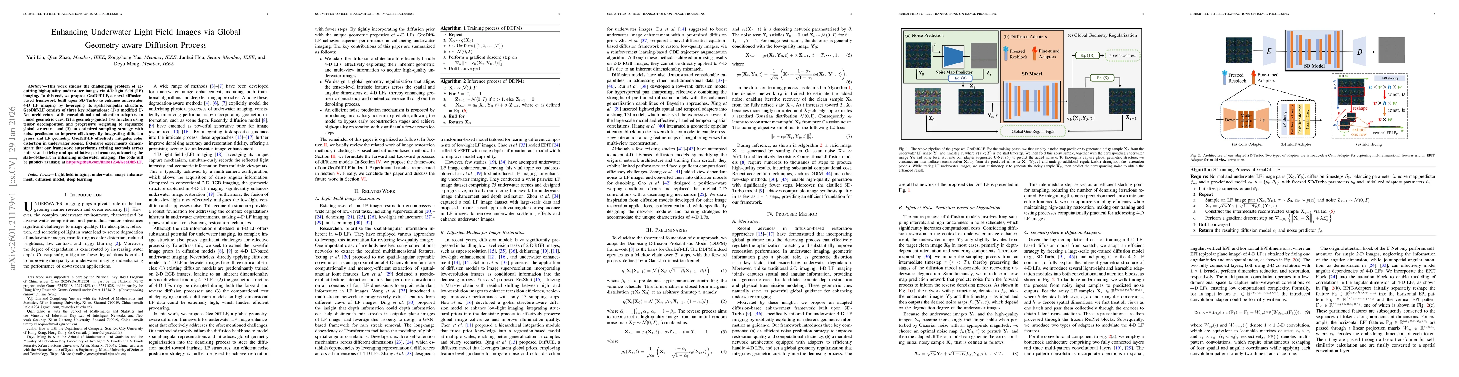 Thumbnail for Enhancing Underwater Light Field Images via Global Geometry-aware Diffusion Process