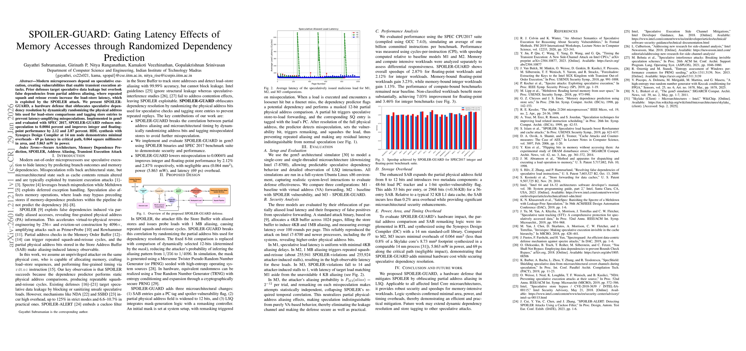 Thumbnail for SPOILER-GUARD: Gating Latency Effects of Memory Accesses through Randomized Dependency Prediction