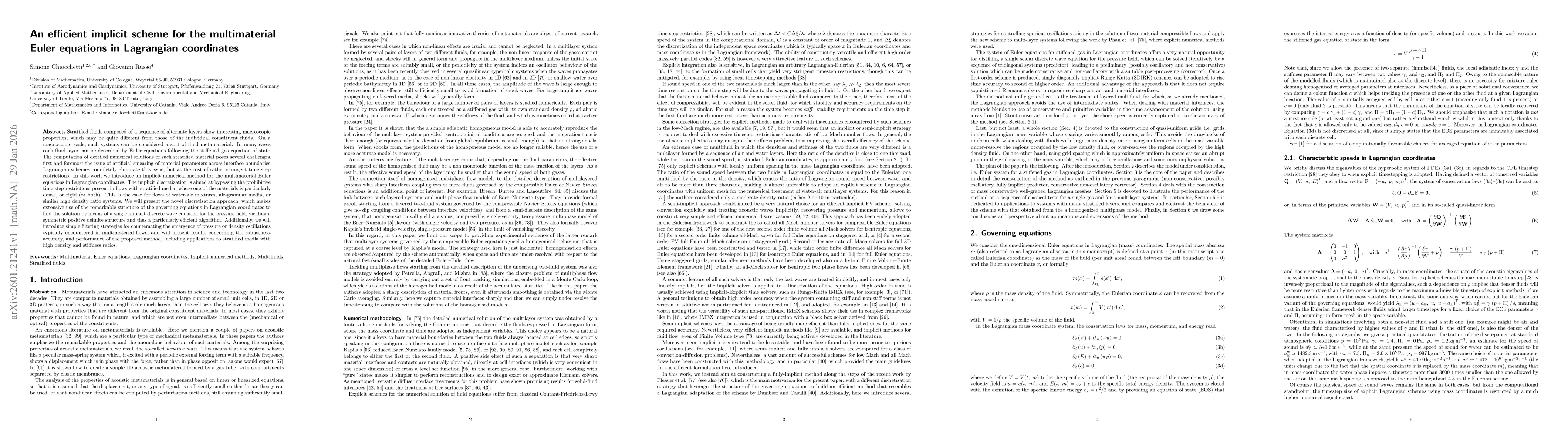 Thumbnail for An efficient implicit scheme for the multimaterial Euler equations in Lagrangian coordinates