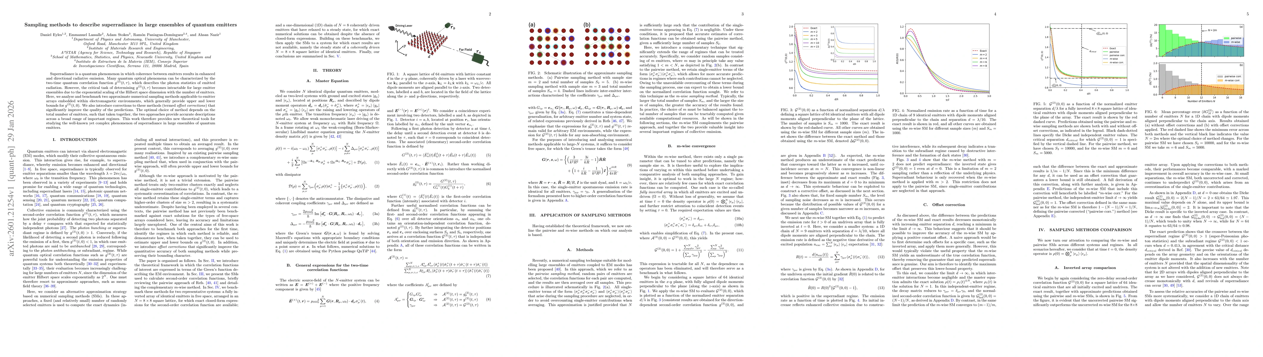 Thumbnail for Sampling methods to describe superradiance in large ensembles of quantum emitters