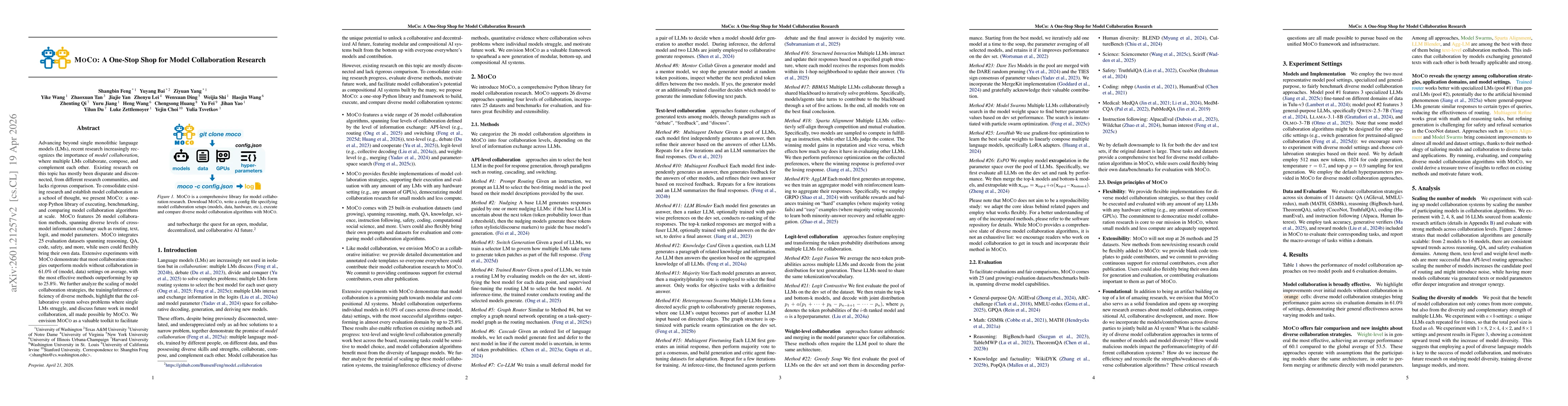 Thumbnail for MoCo: A One-Stop Shop for Model Collaboration Research