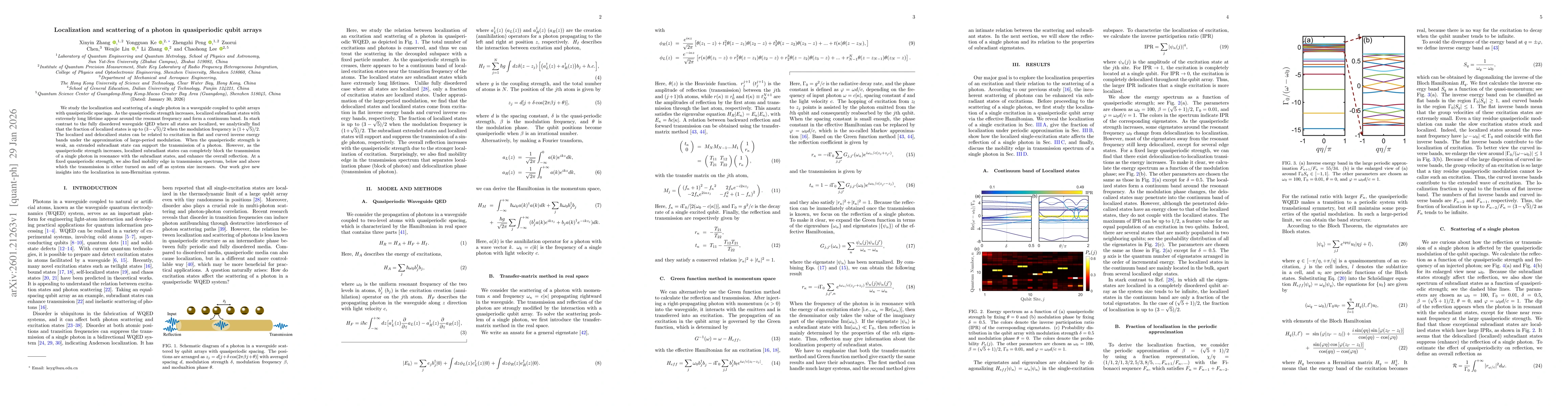Thumbnail for Localization and scattering of a photon in quasiperiodic qubit arrays