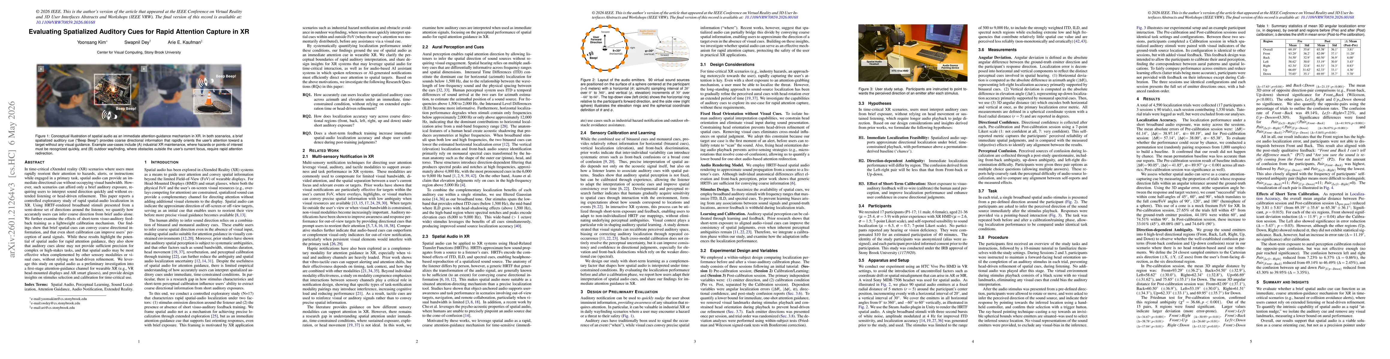 Thumbnail for Evaluating Spatialized Auditory Cues for Rapid Attention Capture in XR