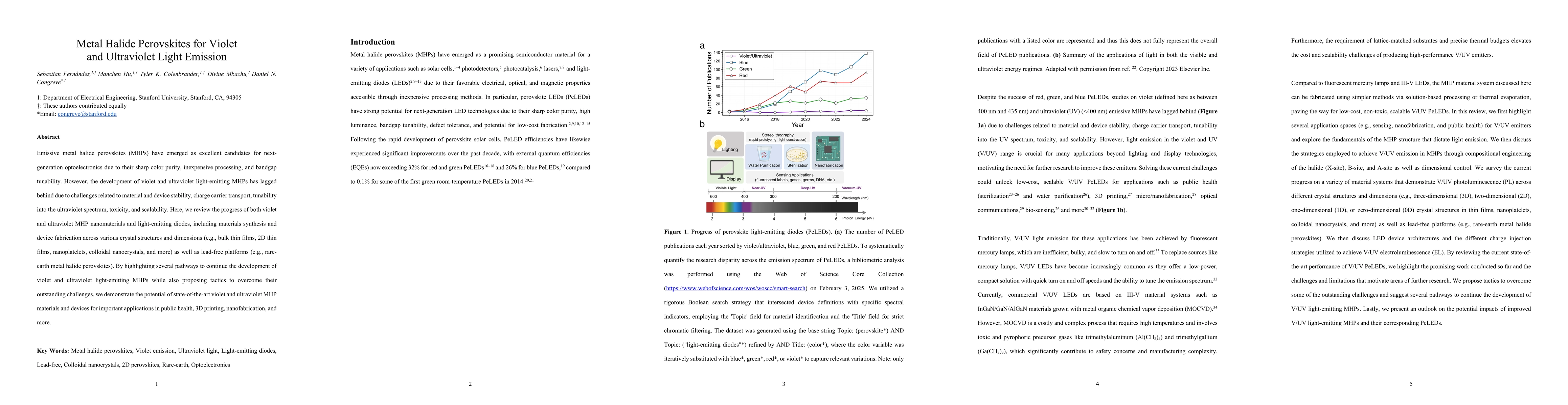 Thumbnail for Metal Halide Perovskites for Violet and Ultraviolet Light Emission