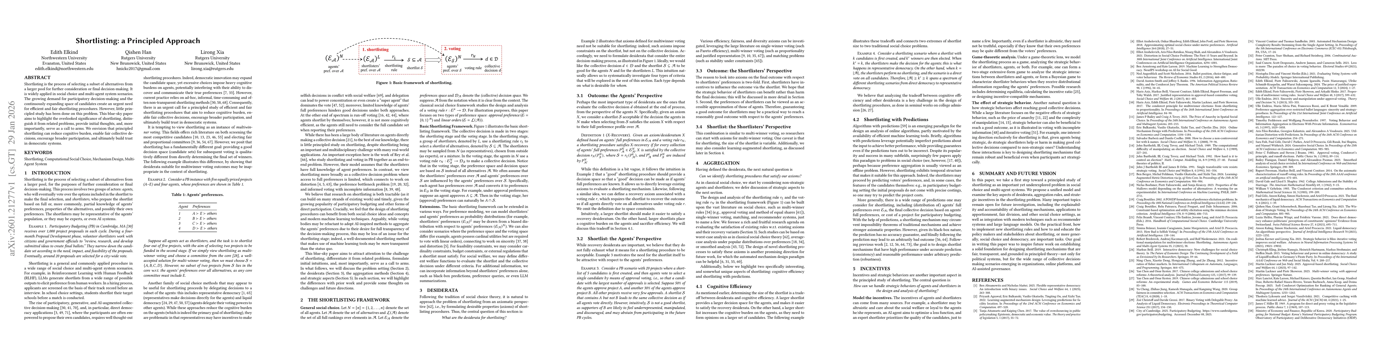 Thumbnail for Shortlisting: a Principled Approach