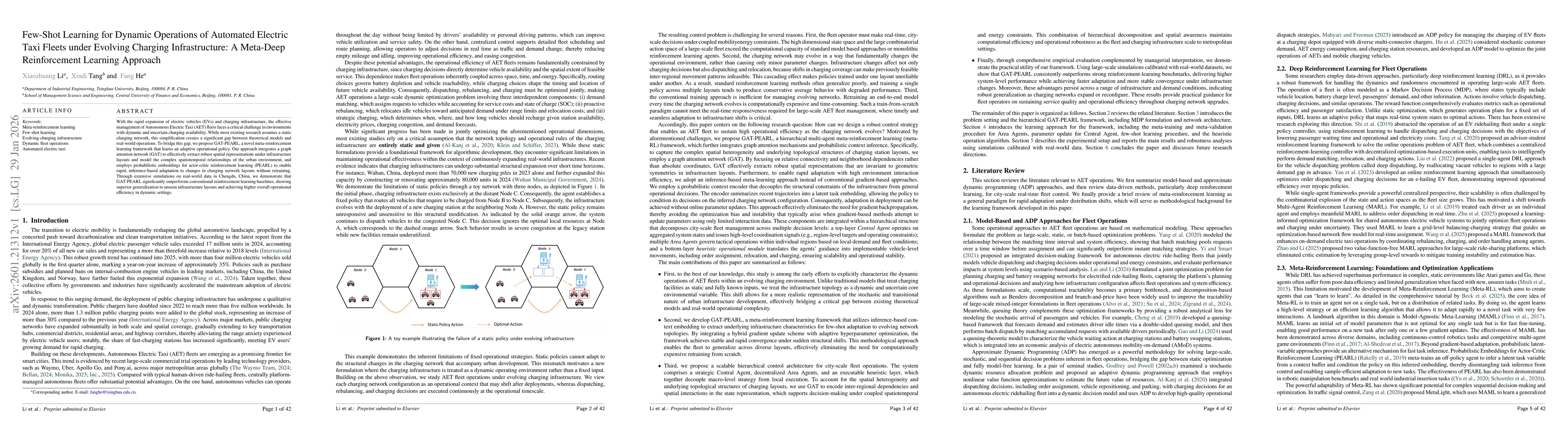 Thumbnail for Few-Shot Learning for Dynamic Operations of Automated Electric Taxi Fleets under Evolving Charging Infrastructure: A Meta-Deep Reinforcement Learning Approach
