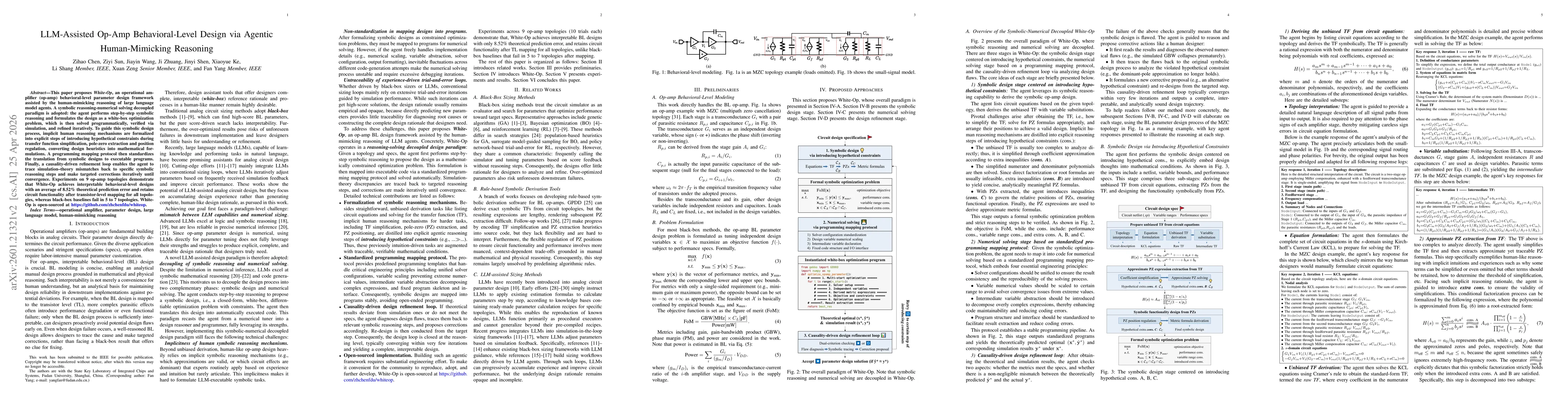 Thumbnail for White-Box Op-Amp Design via Human-Mimicking Reasoning