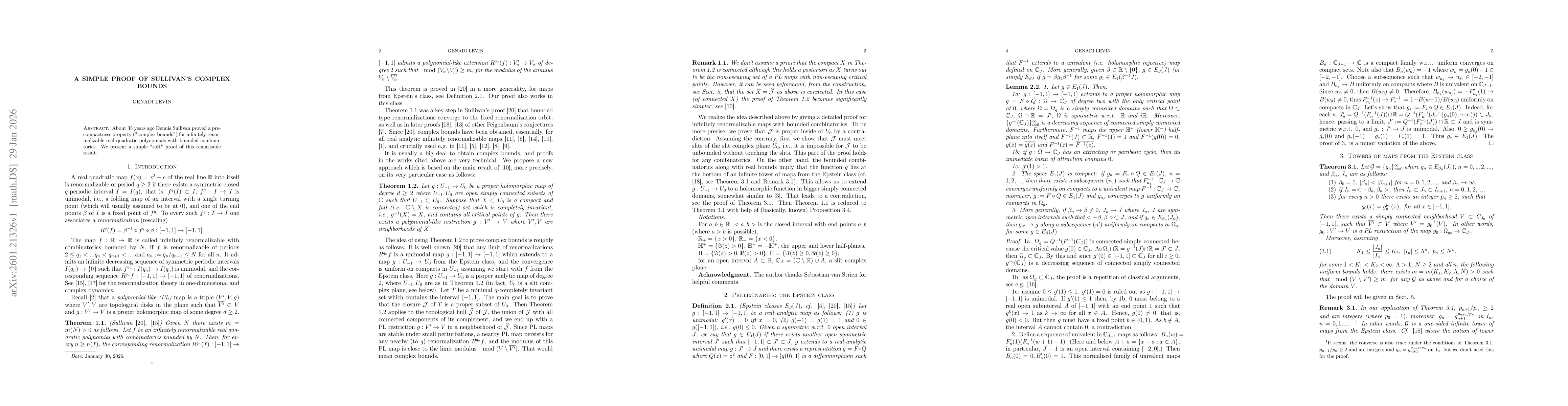 Thumbnail for A simple proof of Sullivan's complex bounds