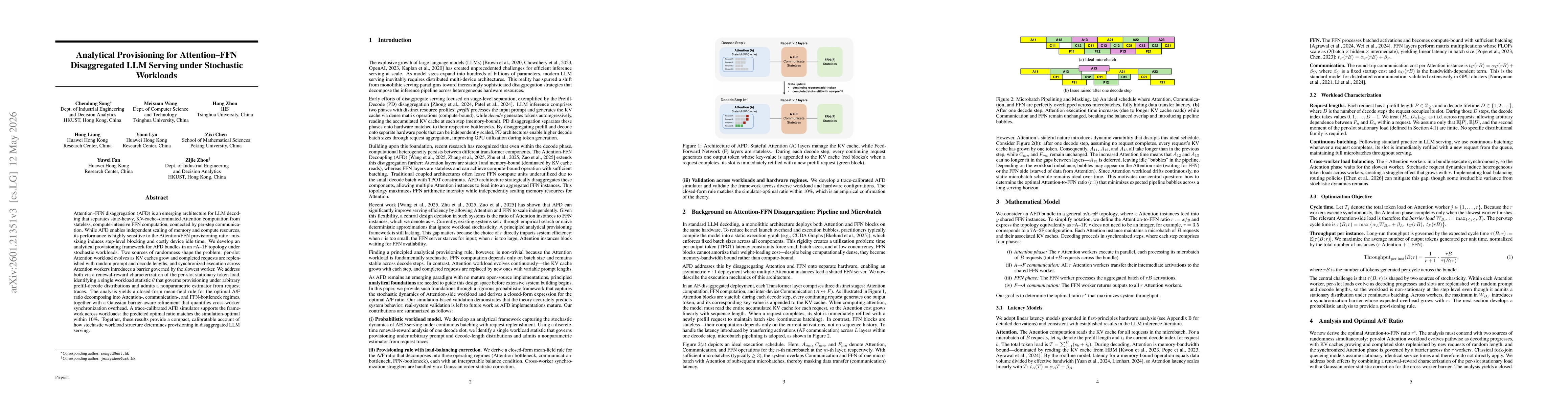 Thumbnail for Theoretically Optimal Attention/FFN Ratios in Disaggregated LLM Serving