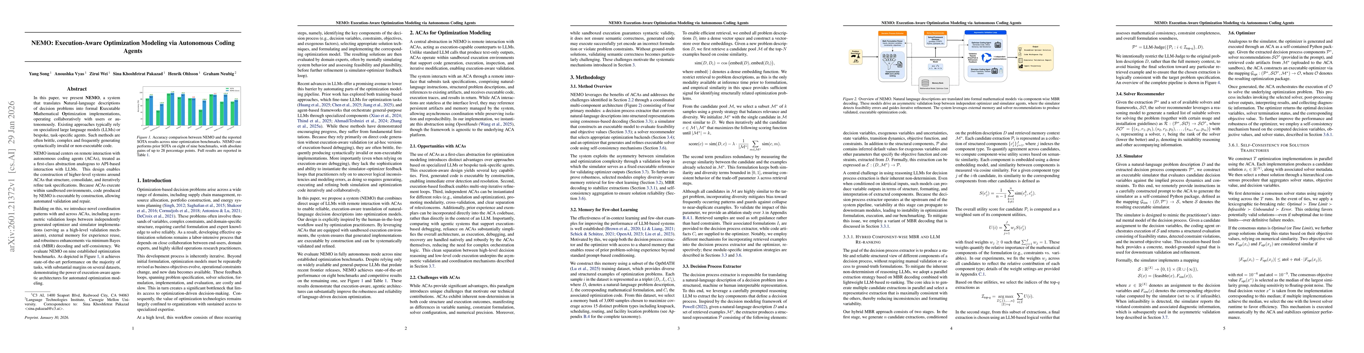 Thumbnail for NEMO: Execution-Aware Optimization Modeling via Autonomous Coding Agents