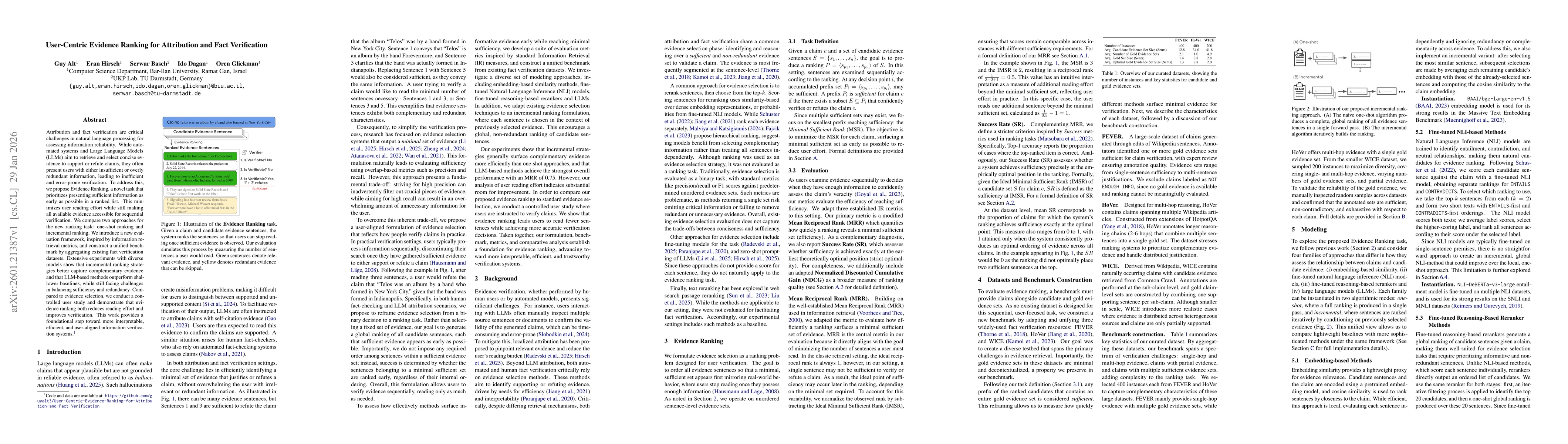 Thumbnail for User-Centric Evidence Ranking for Attribution and Fact Verification
