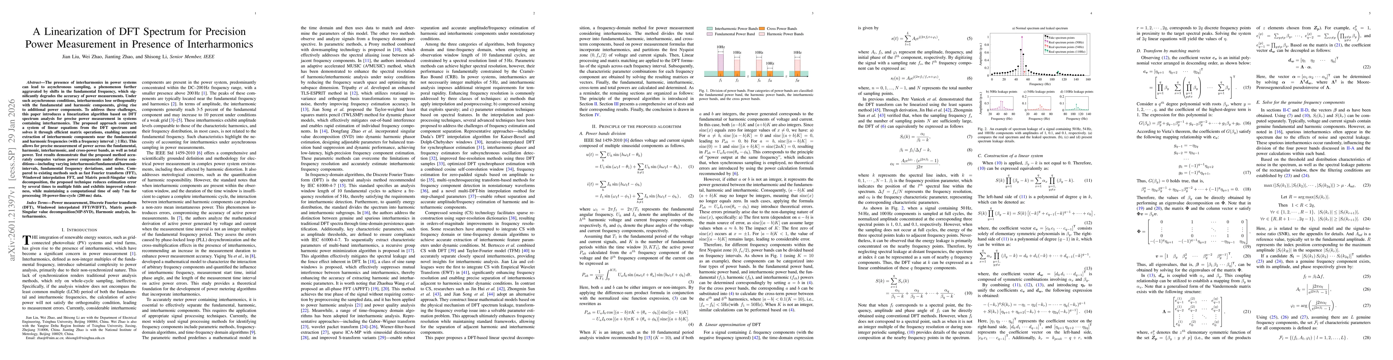 Thumbnail for A Linearization of DFT Spectrum for Precision Power Measurement in Presence of Interharmonics
