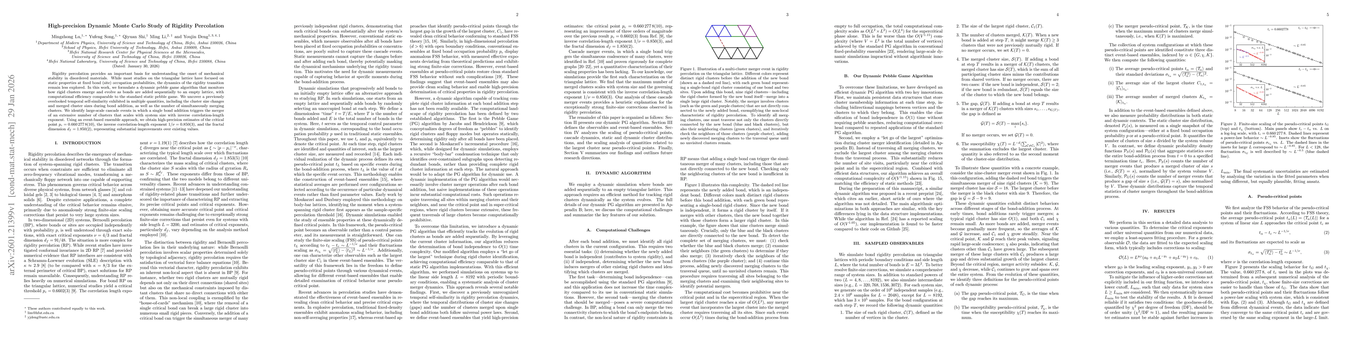 Thumbnail for High-precision Dynamic Monte Carlo Study of Rigidity Percolation