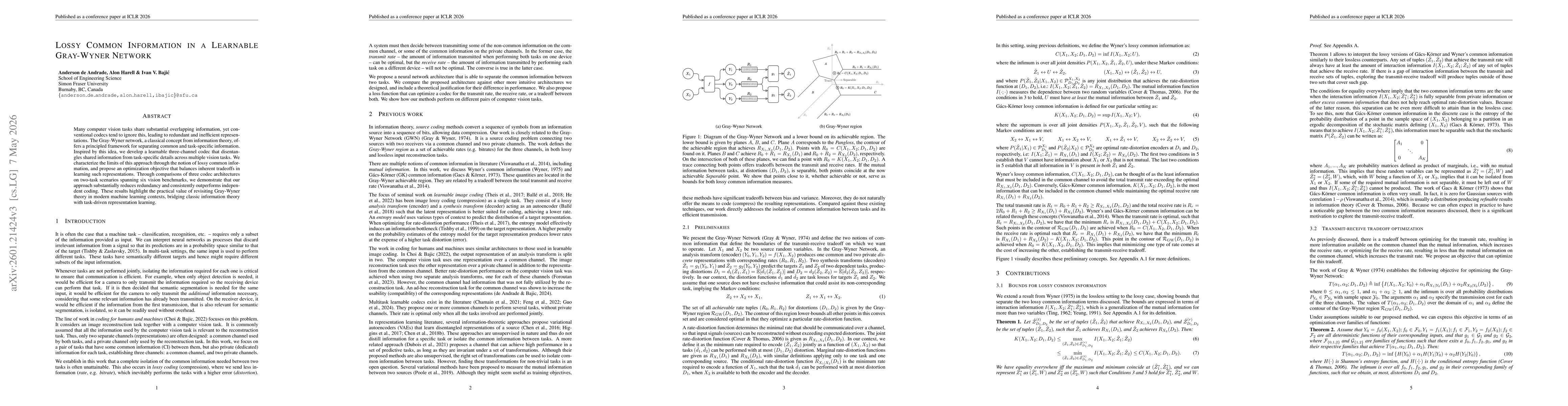 Thumbnail for Lossy Common Information in a Learnable Gray-Wyner Network