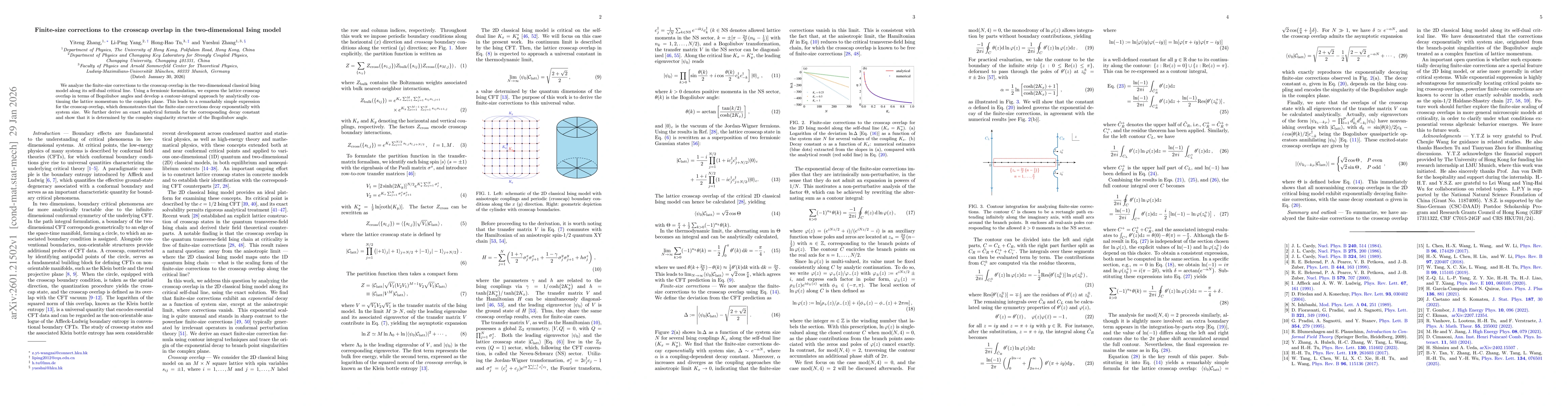 Thumbnail for Finite-size corrections to the crosscap overlap in the two-dimensional Ising model