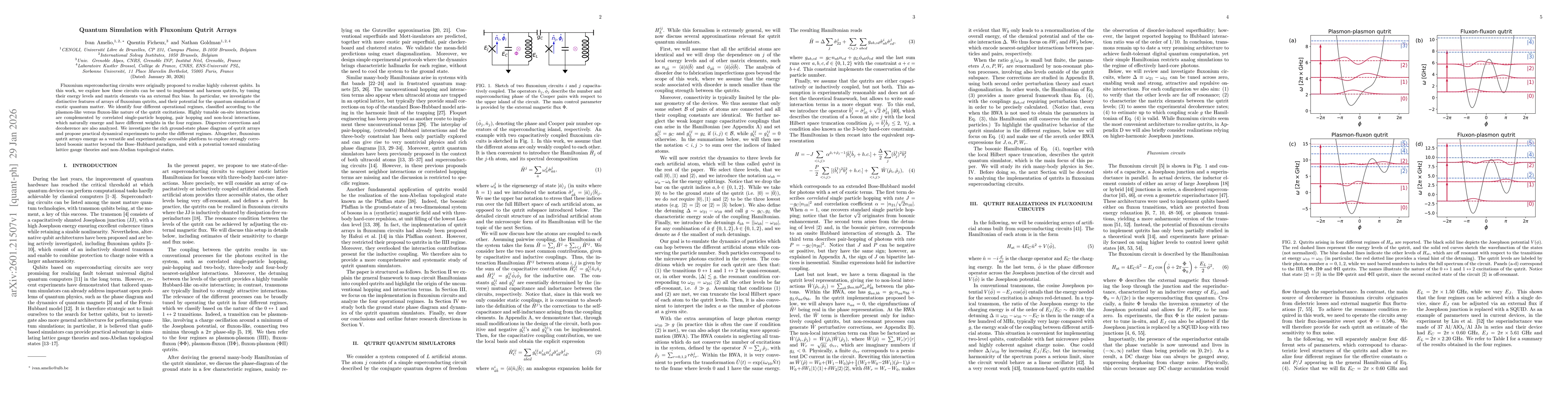 Thumbnail for Quantum Simulation with Fluxonium Qutrit Arrays