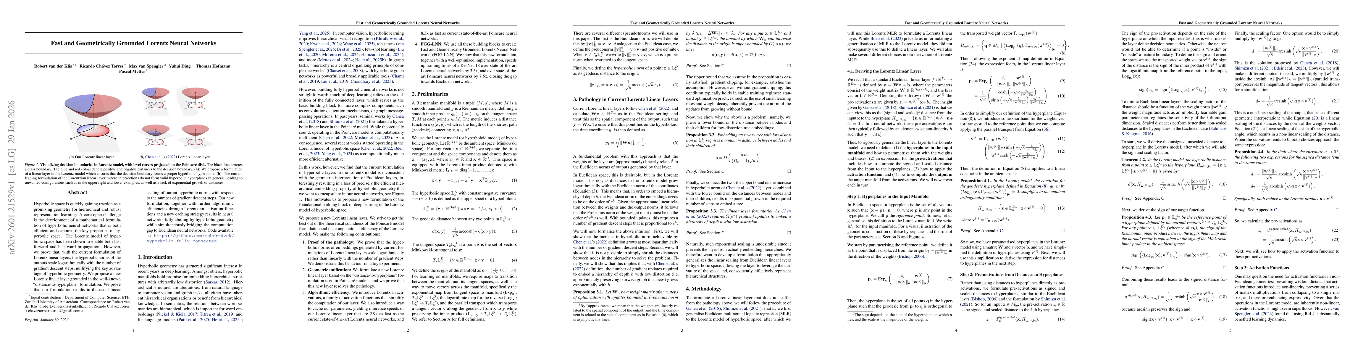 Thumbnail for Fast and Geometrically Grounded Lorentz Neural Networks