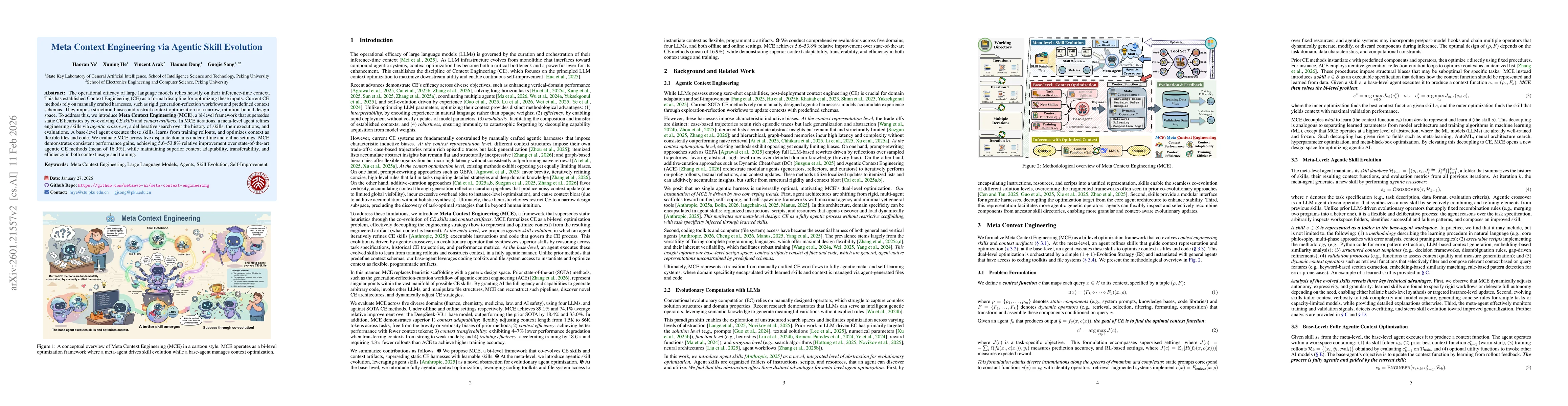Thumbnail for Meta Context Engineering via Agentic Skill Evolution