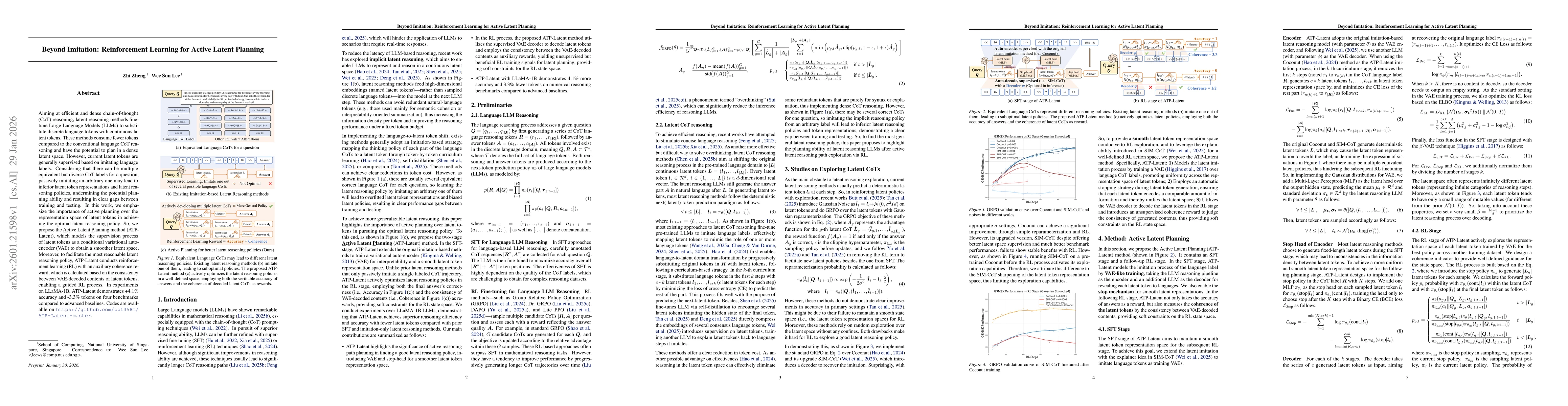 Thumbnail for Beyond Imitation: Reinforcement Learning for Active Latent Planning