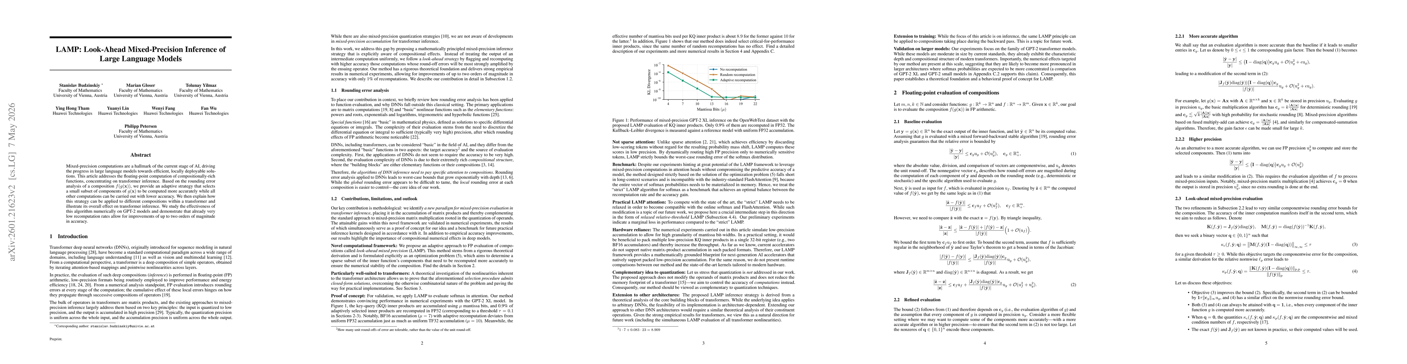 Thumbnail for LAMP: Look-Ahead Mixed-Precision Inference of Large Language Models