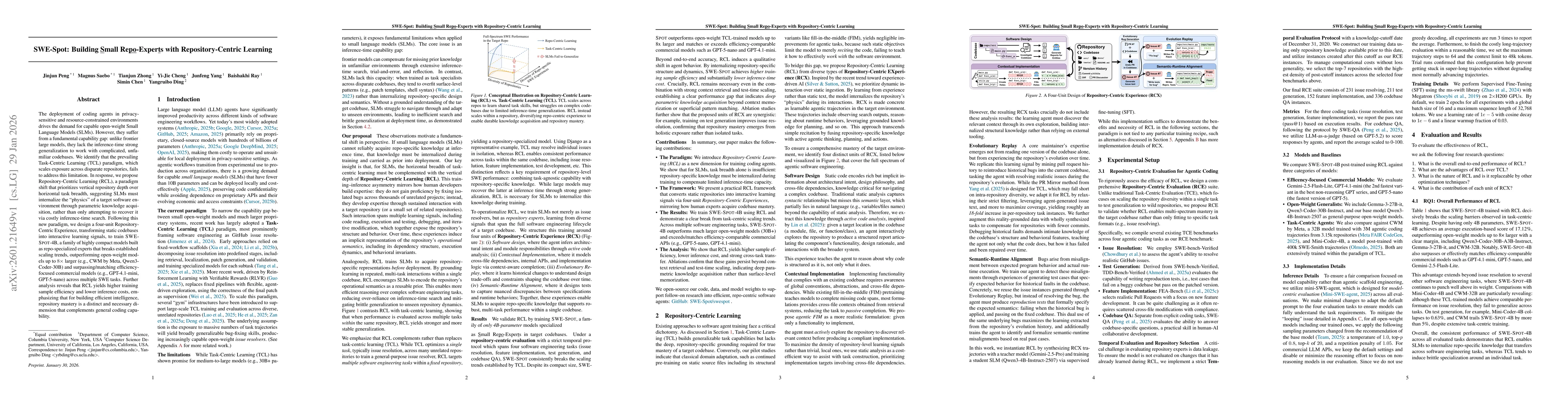 Thumbnail for SWE-Spot: Building Small Repo-Experts with Repository-Centric Learning