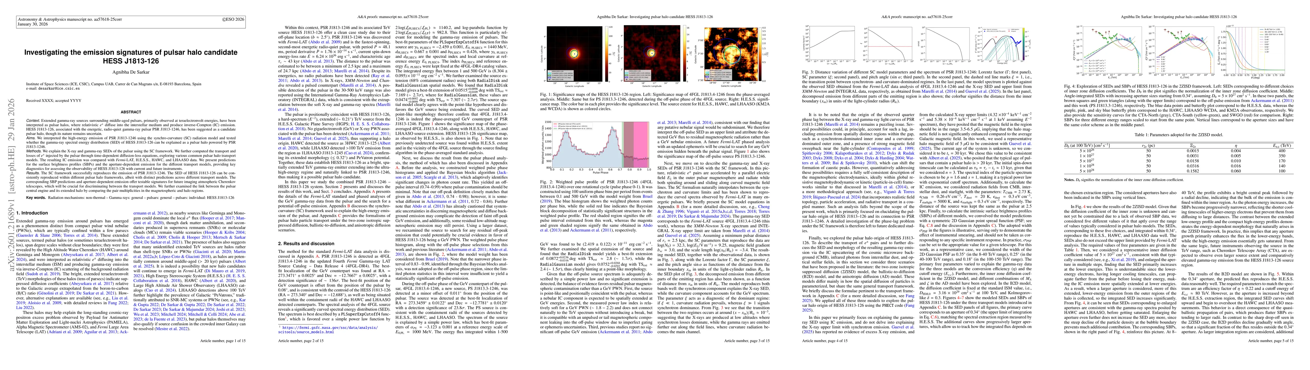 Thumbnail for Investigating the emission signatures of pulsar halo candidate HESS J1813-126