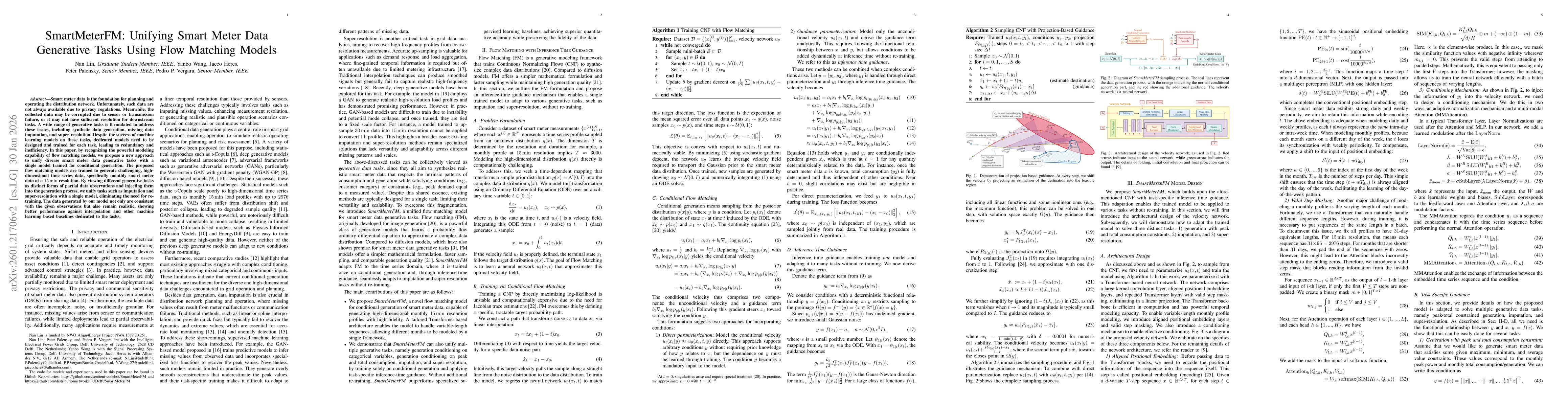 Thumbnail for SmartMeterFM: Unifying Smart Meter Data Generative Tasks Using Flow Matching Models
