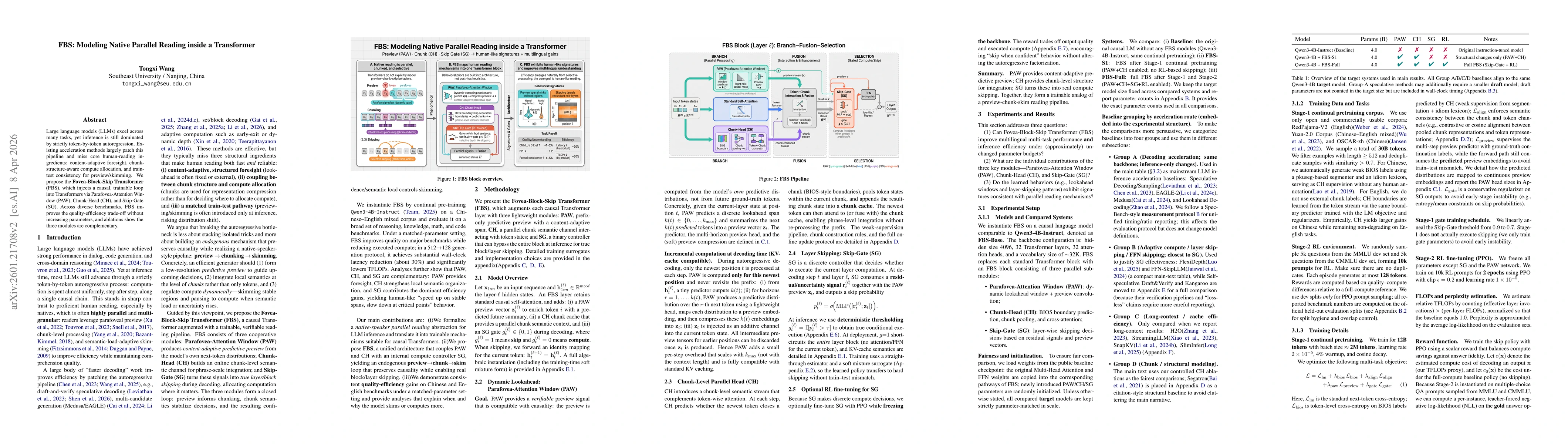 Thumbnail for FBS: Modeling Native Parallel Reading inside a Transformer