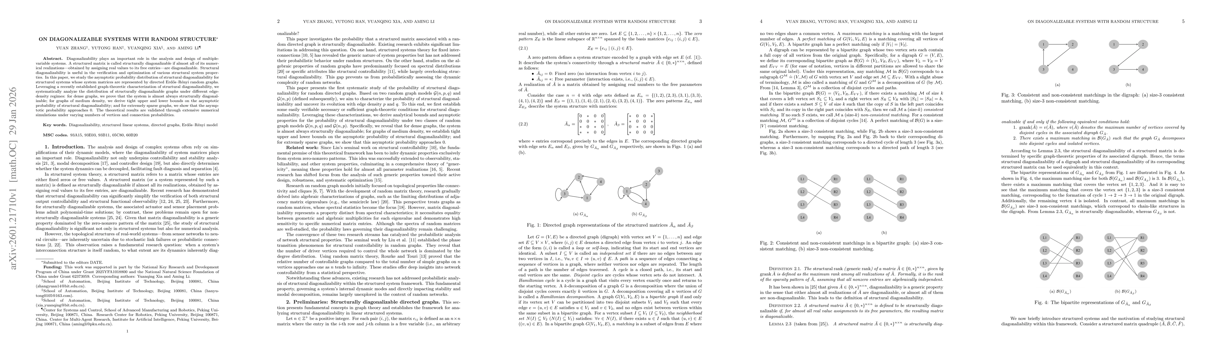 Thumbnail for On Diagonalizable Systems with Random Structure