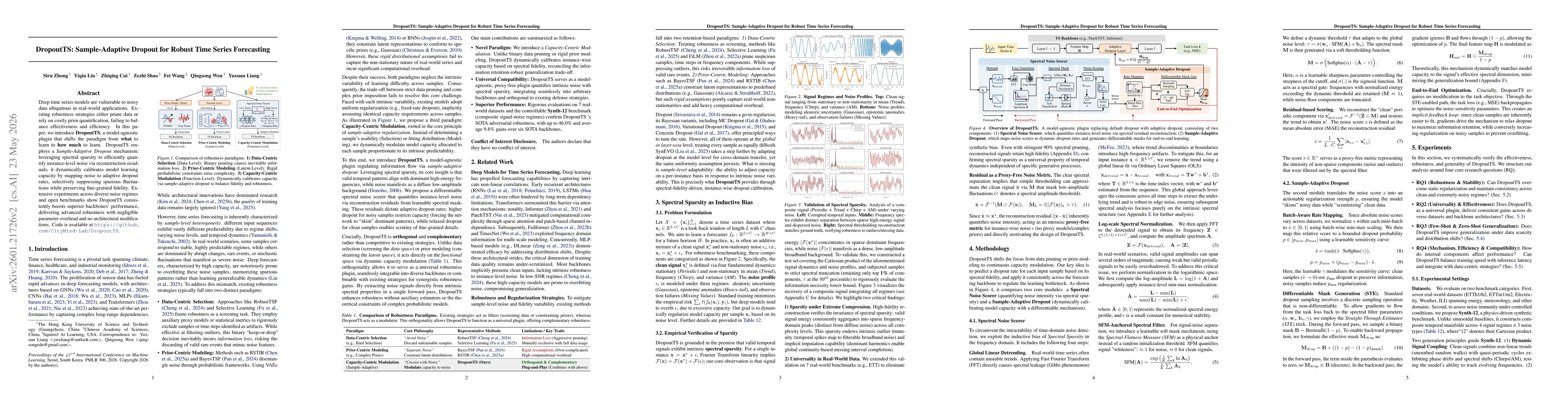 Thumbnail for DropoutTS: Sample-Adaptive Dropout for Robust Time Series Forecasting