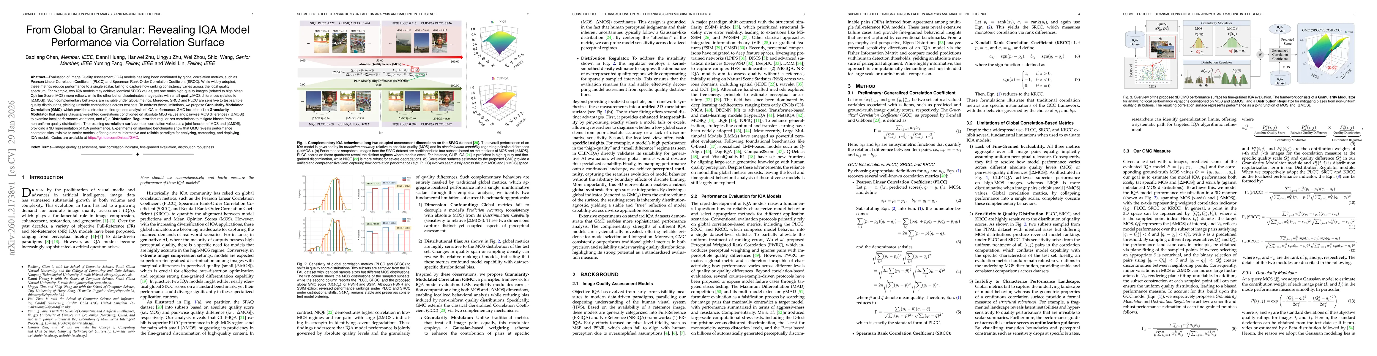 Thumbnail for From Global to Granular: Revealing IQA Model Performance via Correlation Surface