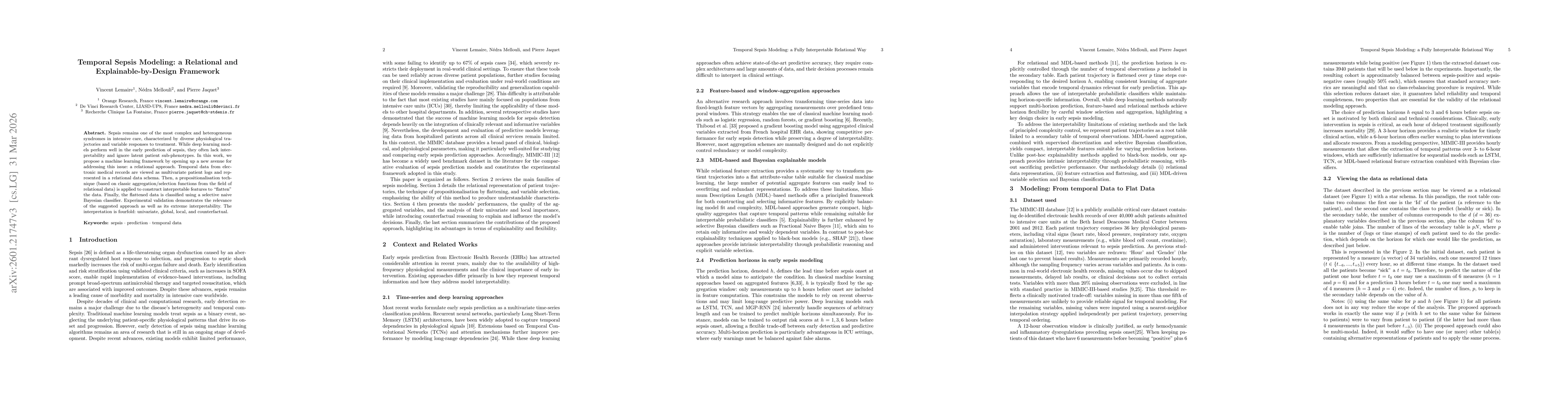 Thumbnail for Temporal Sepsis Modeling: a Fully Interpretable Relational Way