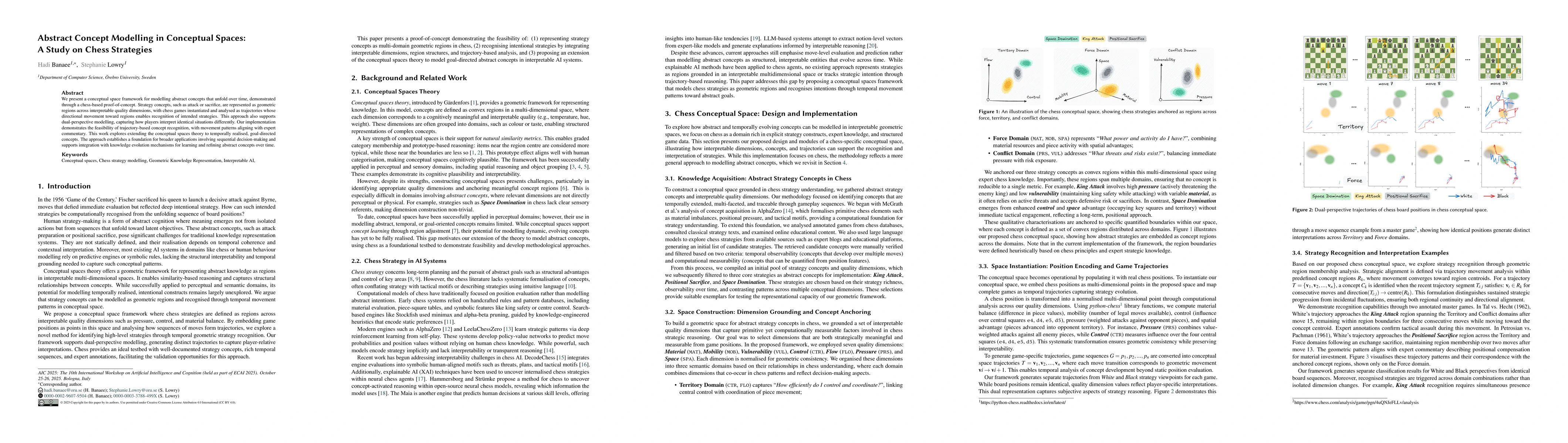 Thumbnail for Abstract Concept Modelling in Conceptual Spaces: A Study on Chess Strategies