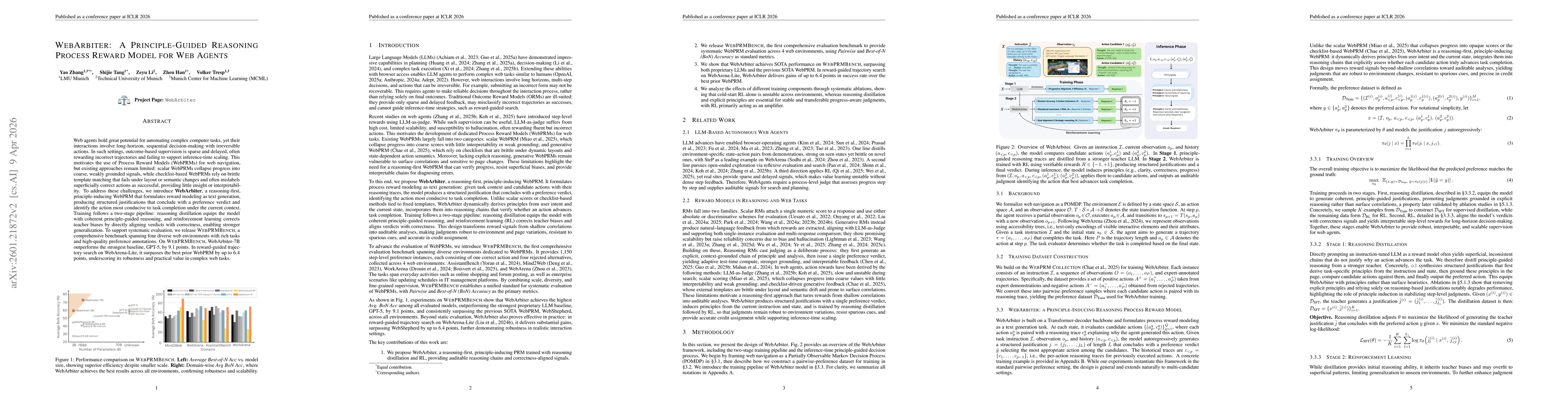 Thumbnail for WebArbiter: A Principle-Guided Reasoning Process Reward Model for Web Agents