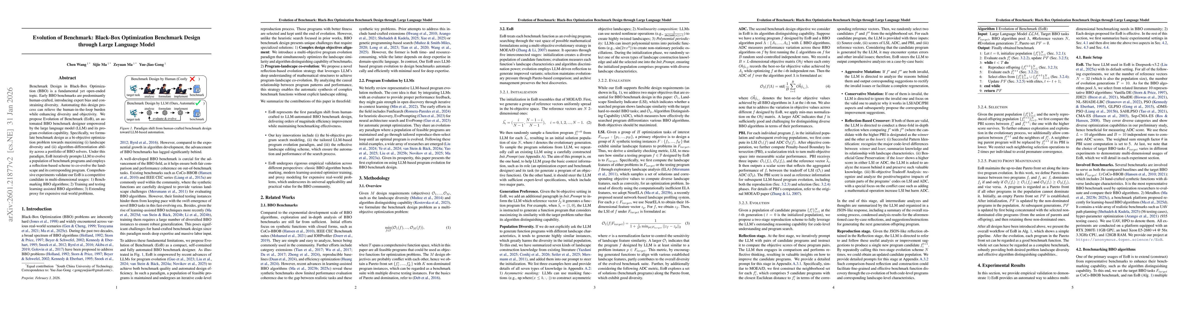 Thumbnail for Evolution of Benchmark: Black-Box Optimization Benchmark Design through Large Language Model