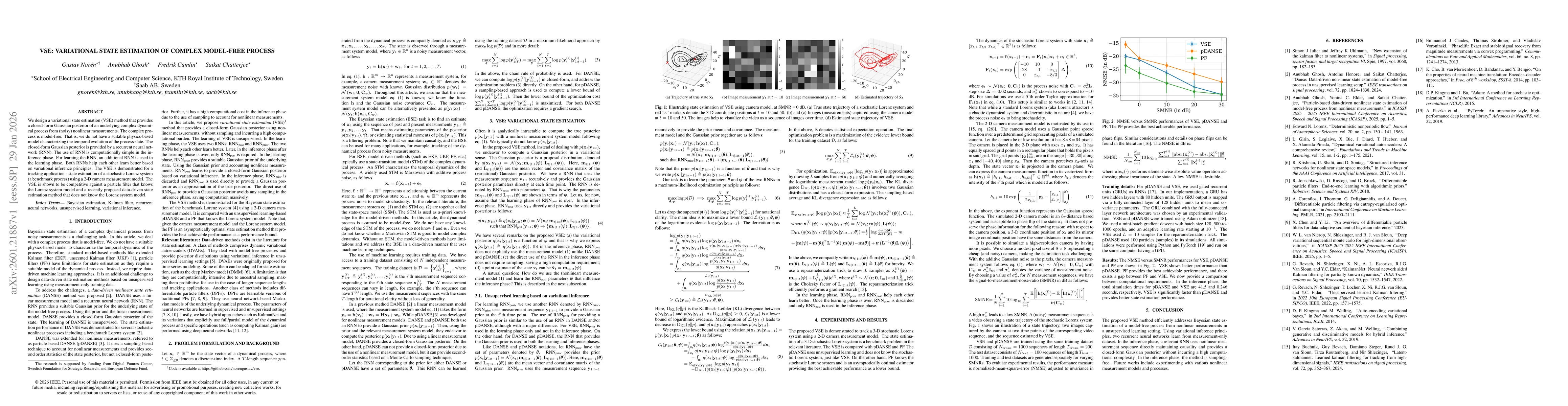Thumbnail for VSE: Variational state estimation of complex model-free process