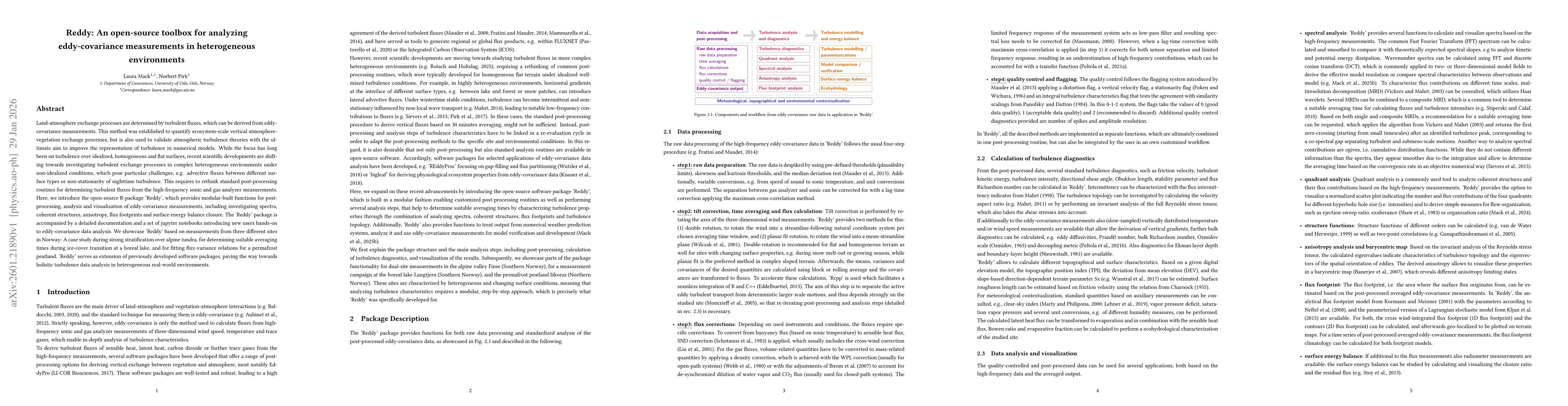 Thumbnail for Reddy: An open-source toolbox for analyzing eddy-covariance measurements in heterogeneous environments
