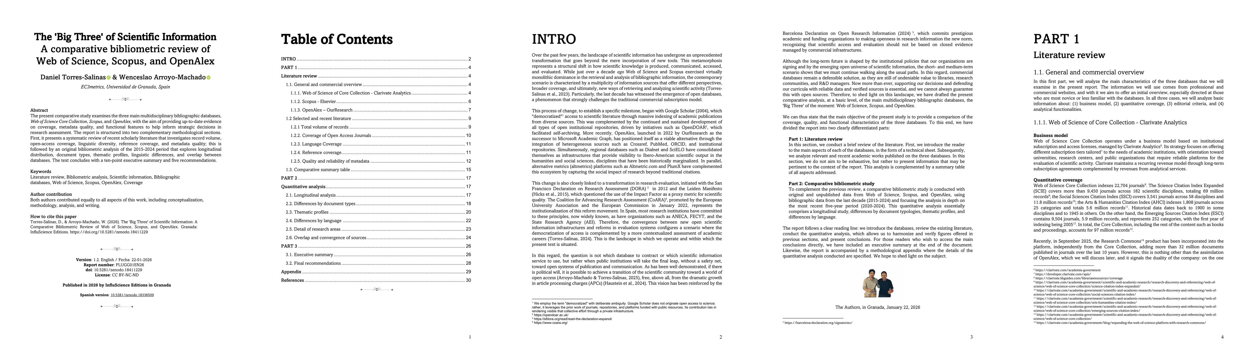 Thumbnail for The 'Big Three' of Scientific Information: A comparative bibliometric review of Web of Science, Scopus, and OpenAlex