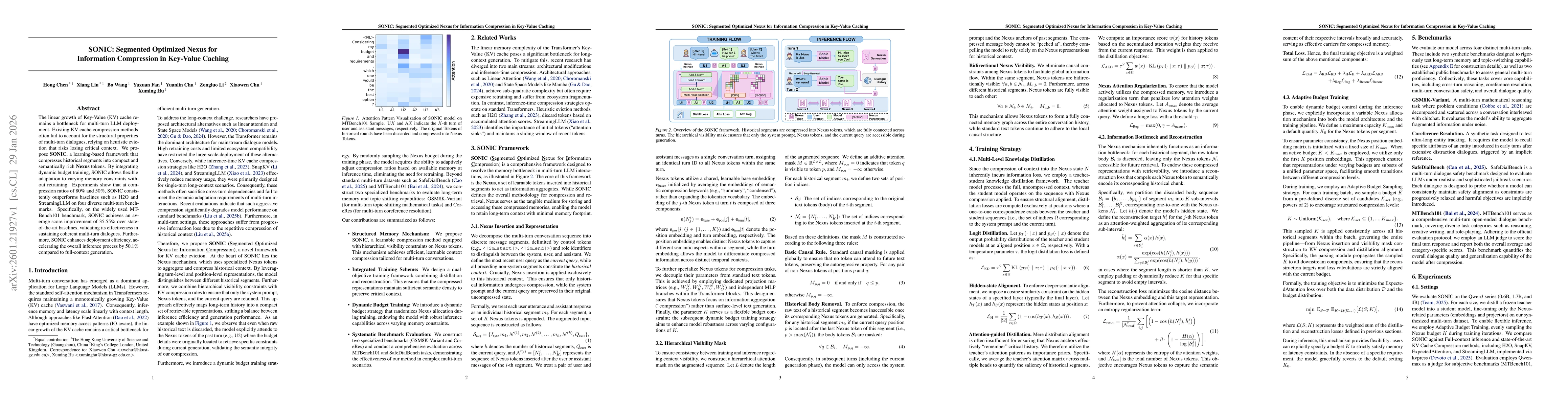 Thumbnail for SONIC: Segmented Optimized Nexus for Information Compression in Key-Value Caching