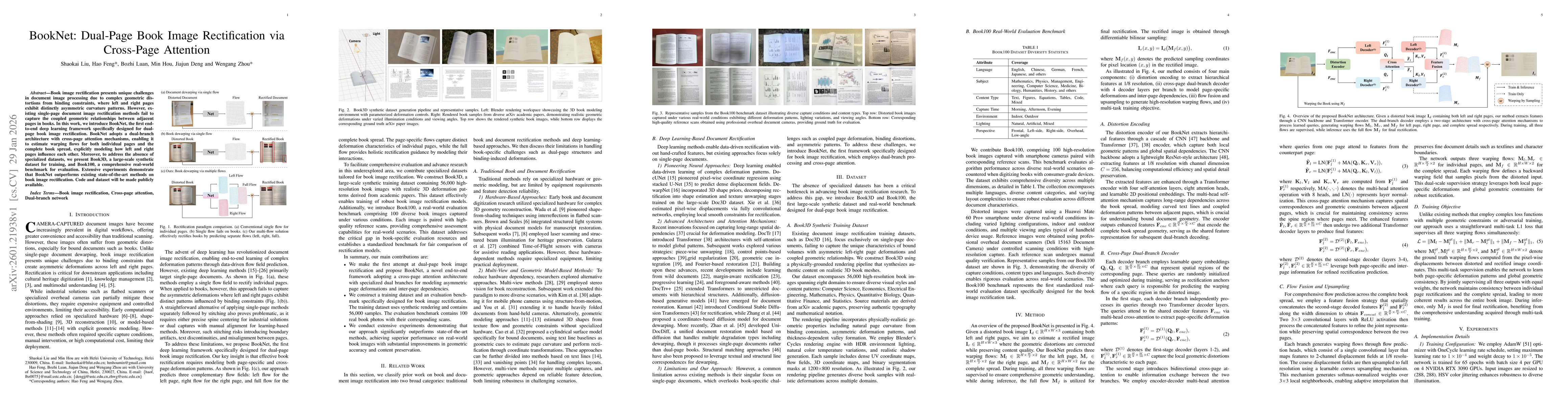 Thumbnail for BookNet: Book Image Rectification via Cross-Page Attention Network