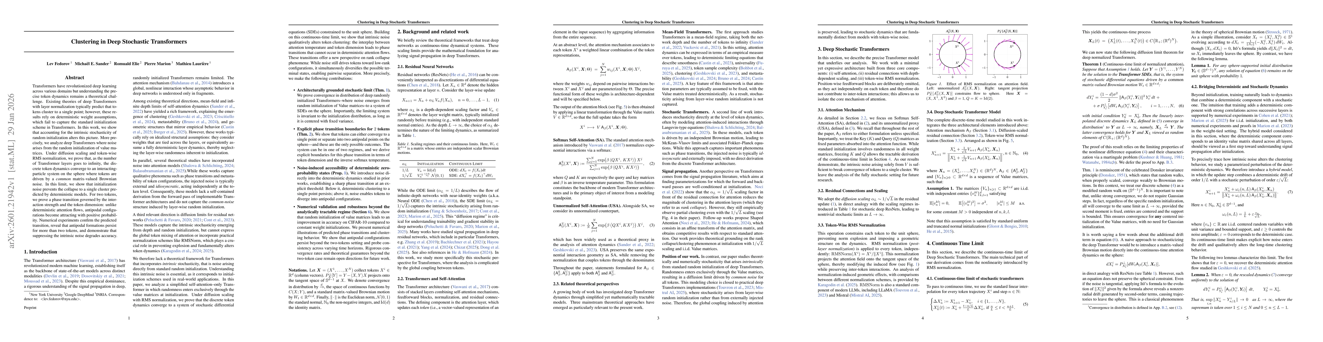 Thumbnail for Clustering in Deep Stochastic Transformers