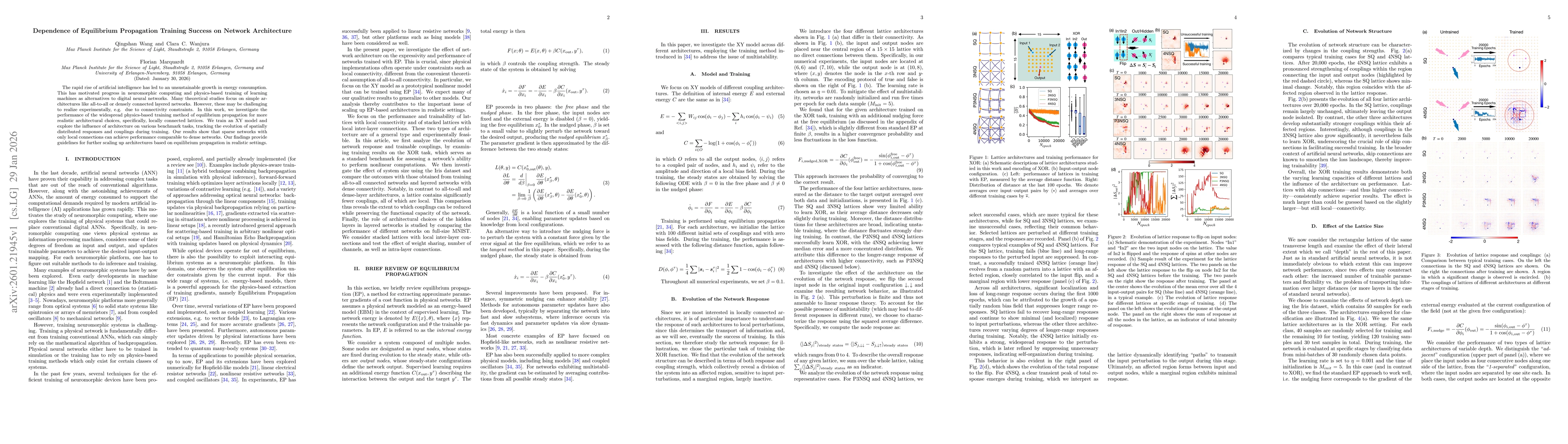 Thumbnail for Dependence of Equilibrium Propagation Training Success on Network Architecture
