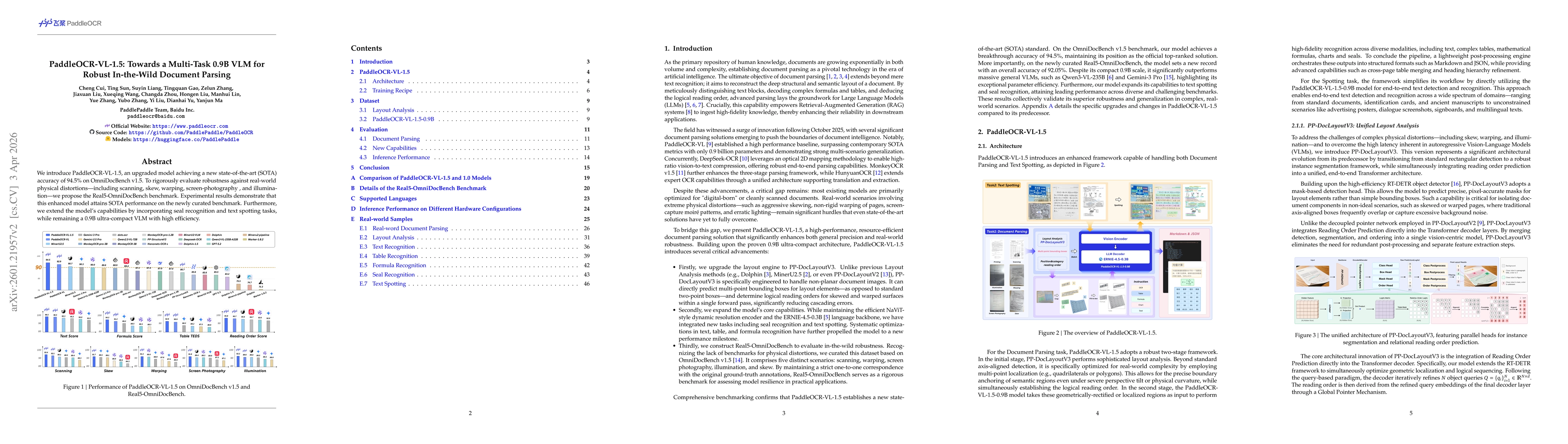 Thumbnail for PaddleOCR-VL-1.5: Towards a Multi-Task 0.9B VLM for Robust In-the-Wild Document Parsing