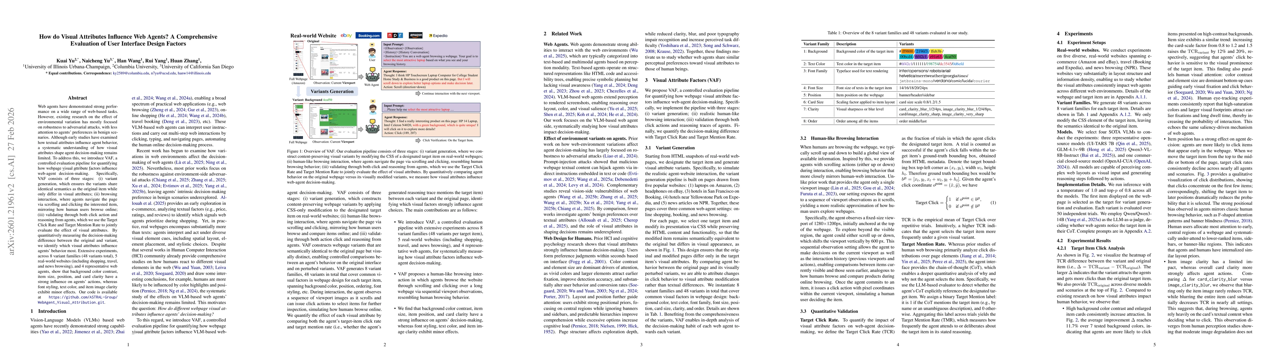 Thumbnail for How do Visual Attributes Influence Web Agents? A Comprehensive Evaluation of User Interface Design Factors