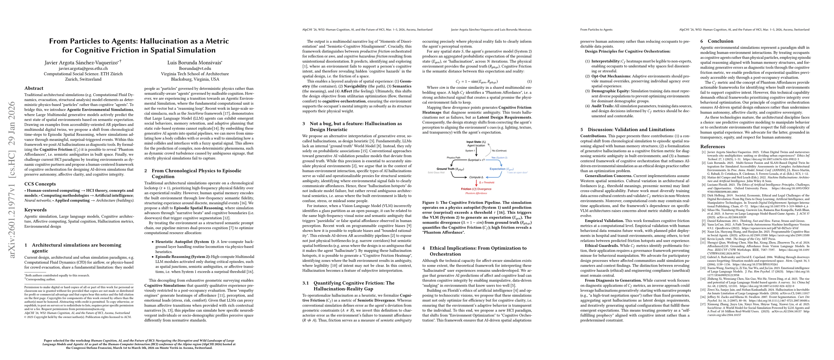 Thumbnail for From Particles to Agents: Hallucination as a Metric for Cognitive Friction in Spatial Simulation