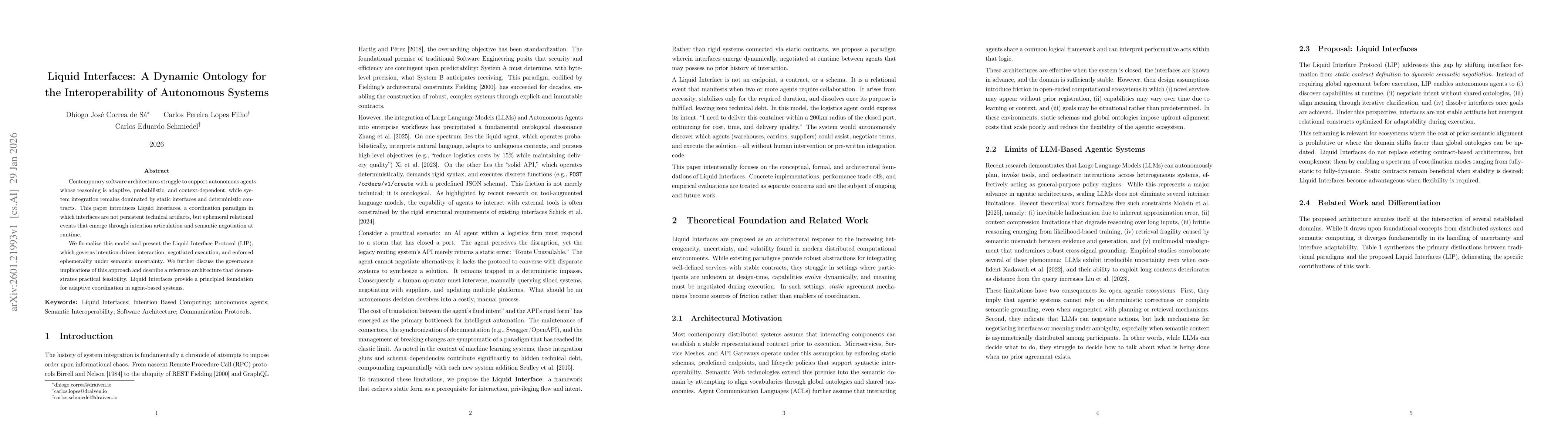 Thumbnail for Liquid Interfaces: A Dynamic Ontology for the Interoperability of Autonomous Systems