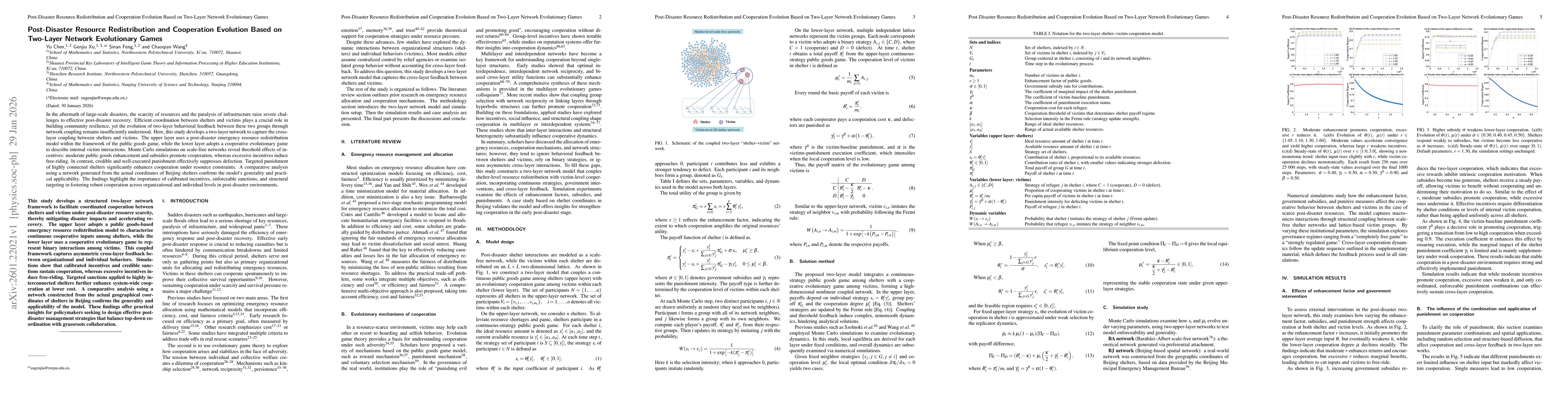 Thumbnail for Post-Disaster Resource Redistribution and Cooperation Evolution Based on Two-Layer Network Evolutionary Games