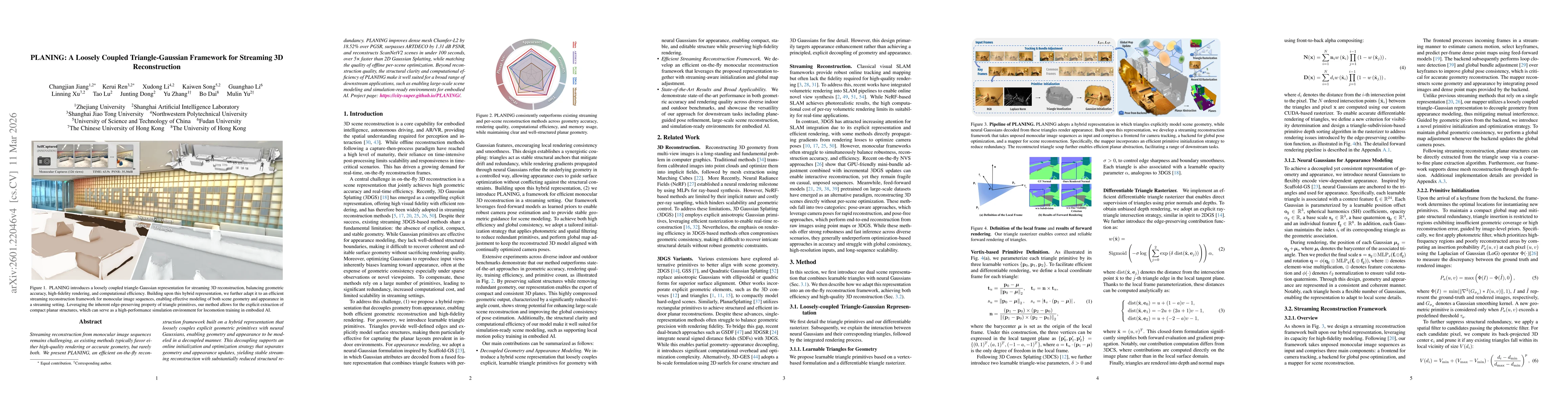 Thumbnail for PLANING: A Loosely Coupled Triangle-Gaussian Framework for Streaming 3D Reconstruction